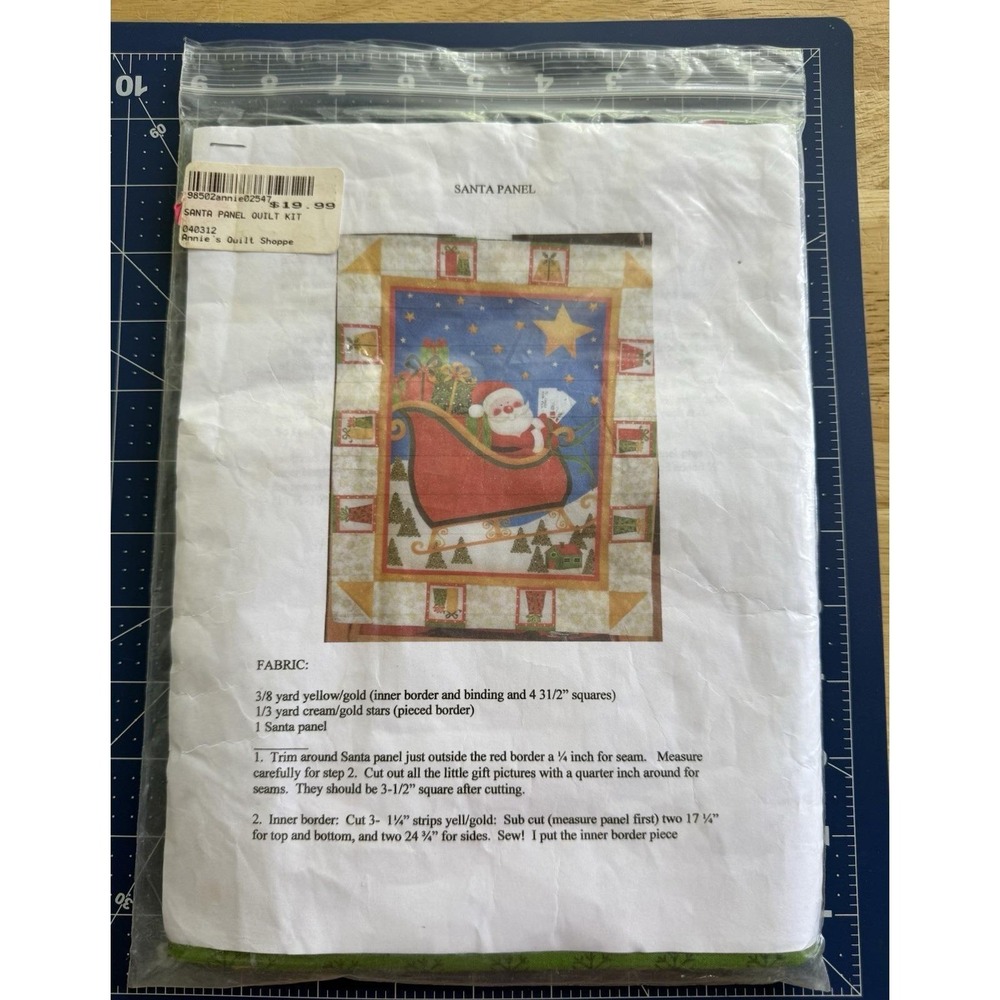 Santa Panel Quilt Kit From Annie's Quilt Shop